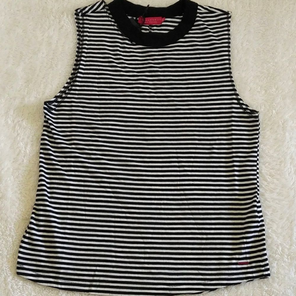 n:PHILANTHROPY Striped Muscle💪 Tee - NWT